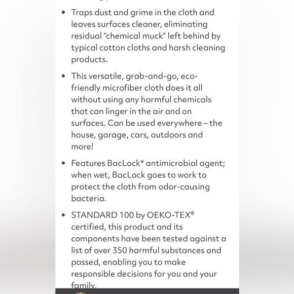 Norwex EnviroCloth Mushroom
With Sea Mist Trim NWT - Picture 6 of 10